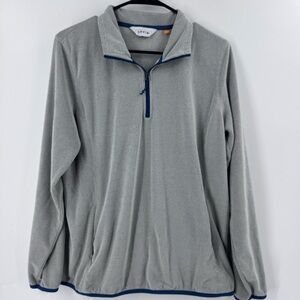 Orvis Silver‎ Zip Up Sweater with Stand-Up Collar